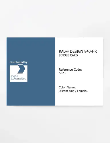 Artikelbild des Artikels “RAL® CLASSIC 840-HR SINGLE CARD 5023 Distant blue / Fernblau “