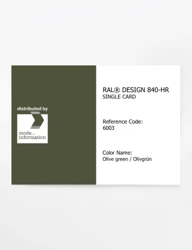 Artikelbild des Artikels “RAL® CLASSIC 840-HR SINGLE CARD 6003 Olive green / Olivgrün “