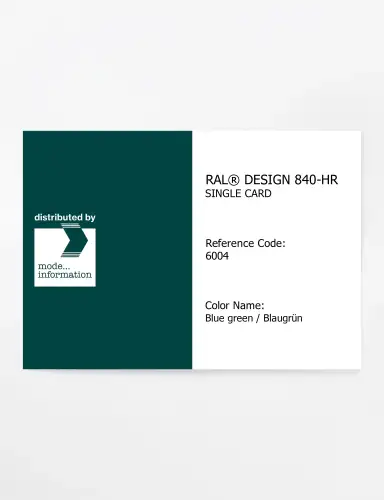 Artikelbild des Artikels “RAL® CLASSIC 840-HR SINGLE CARD 6004 Blue green / Blaugrün “