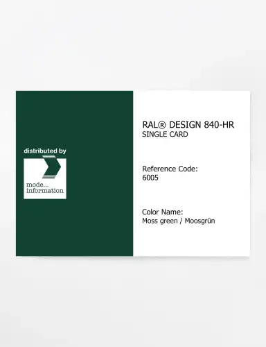 Artikelbild des Artikels “RAL® CLASSIC 840-HR SINGLE CARD 6005 Moss green / Moosgrün “