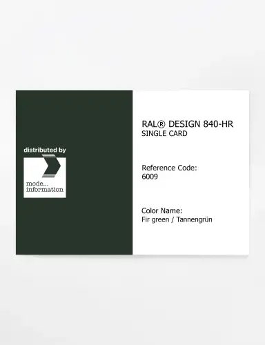 Artikelbild des Artikels “RAL® CLASSIC 840-HR SINGLE CARD 6009 Fir green / Tannengrün “