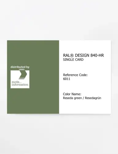 Artikelbild des Artikels “RAL® CLASSIC 840-HR SINGLE CARD 6011 Reseda green / Resedagrün “