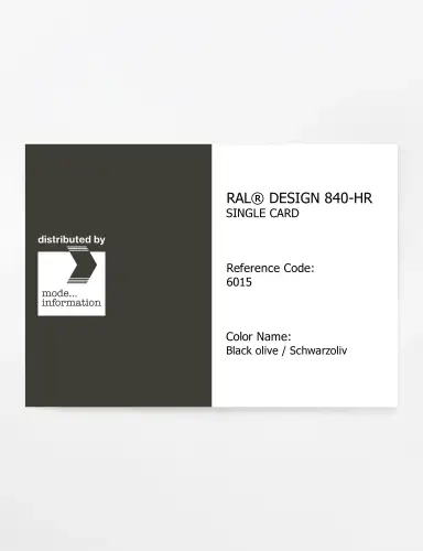 Artikelbild des Artikels “RAL® CLASSIC 840-HR SINGLE CARD 6015 Black olive / Schwarzoliv “