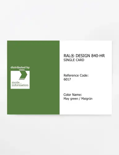 Artikelbild des Artikels “RAL® CLASSIC 840-HR SINGLE CARD 6017 May green / Maigrün “
