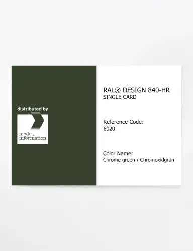 Artikelbild des Artikels “RAL® CLASSIC 840-HR SINGLE CARD 6020 Chrome green / Chromoxidgrün “