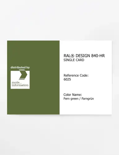 Artikelbild des Artikels “RAL® CLASSIC 840-HR SINGLE CARD 6025 Fern green / Farngrün “