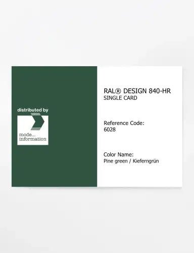 Artikelbild des Artikels “RAL® CLASSIC 840-HR SINGLE CARD 6028 Pine green / Kieferngrün “