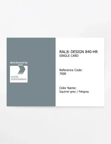 Artikelbild des Artikels “RAL® CLASSIC 840-HR SINGLE CARD 7000 Squirrel grey / Fehgrau “