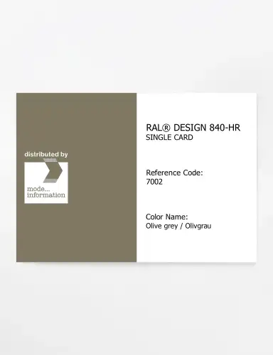 Artikelbild des Artikels “RAL® CLASSIC 840-HR SINGLE CARD 7002 Olive grey / Olivgrau “