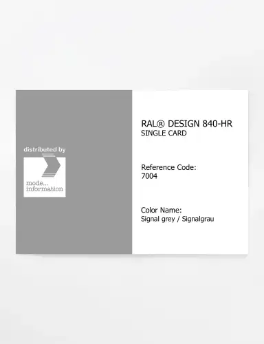 Artikelbild des Artikels “RAL® CLASSIC 840-HR SINGLE CARD 7004 Signal grey / Signalgrau “