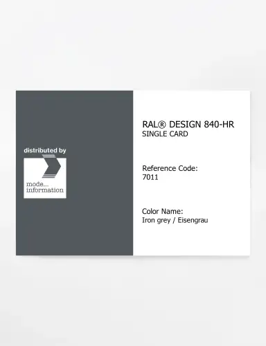 Artikelbild des Artikels “RAL® CLASSIC 840-HR SINGLE CARD 7011 Iron grey / Eisengrau “
