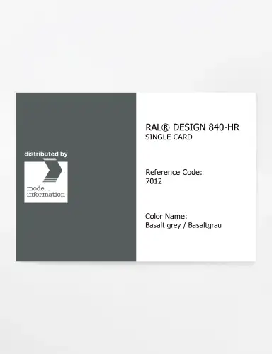 Artikelbild des Artikels “RAL® CLASSIC 840-HR SINGLE CARD 7012 Basalt grey / Basaltgrau “