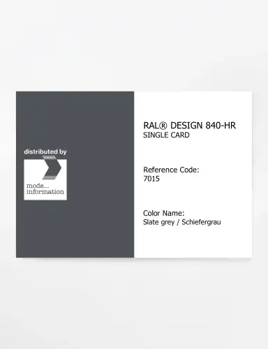 Artikelbild des Artikels “RAL® CLASSIC 840-HR SINGLE CARD 7015 Slate grey / Schiefergrau “