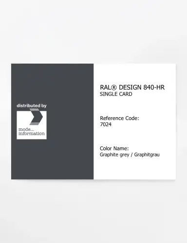 Artikelbild des Artikels “RAL® CLASSIC 840-HR SINGLE CARD 7024 Graphite grey / Graphitgrau “