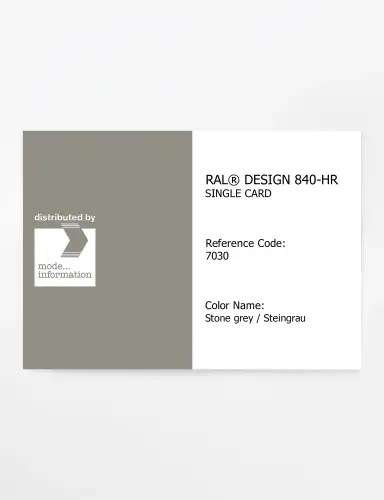 Artikelbild des Artikels “RAL® CLASSIC 840-HR SINGLE CARD 7030 Stone grey / Steingrau “