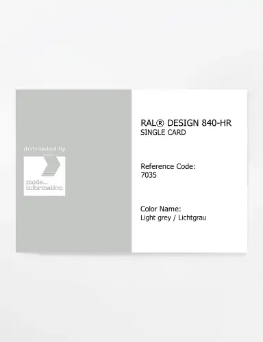 Artikelbild des Artikels “RAL® CLASSIC 840-HR SINGLE CARD 7035 Light grey / Lichtgrau “