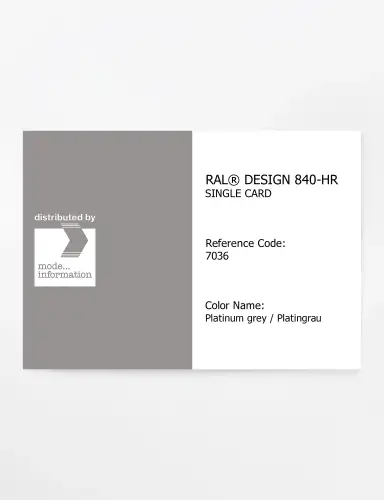 Artikelbild des Artikels “RAL® CLASSIC 840-HR SINGLE CARD 7036 Platinum grey / Platingrau “