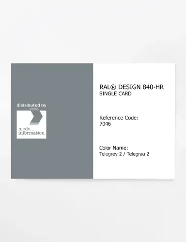 Artikelbild des Artikels “RAL® CLASSIC 840-HR SINGLE CARD 7046 Telegrey 2 / Telegrau 2 “