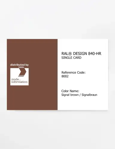 Artikelbild des Artikels “RAL® CLASSIC 840-HR SINGLE CARD 8002 Signal brown / Signalbraun “