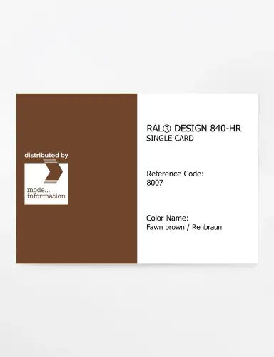 Artikelbild des Artikels “RAL® CLASSIC 840-HR SINGLE CARD 8007 Fawn brown / Rehbraun “