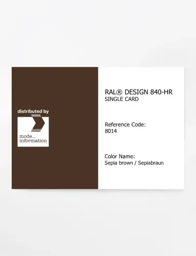 Artikelbild des Artikels “RAL® CLASSIC 840-HR SINGLE CARD 8014 Sepia brown / Sepiabraun “