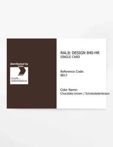 Artikelbild des Artikels “RAL® CLASSIC 840-HR SINGLE CARD 8017 Chocolate brown / Schokoladenbraun “