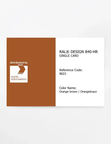 Artikelbild des Artikels “RAL® CLASSIC 840-HR SINGLE CARD 8023 Orange brown / Orangebraun “