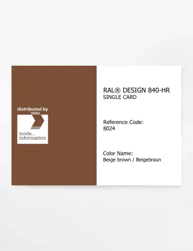 Artikelbild des Artikels “RAL® CLASSIC 840-HR SINGLE CARD 8024 Beige brown / Beigebraun “