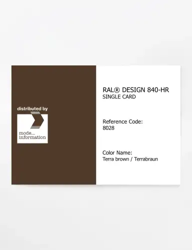 Artikelbild des Artikels “RAL® CLASSIC 840-HR SINGLE CARD 8028 Terra brown / Terrabraun “