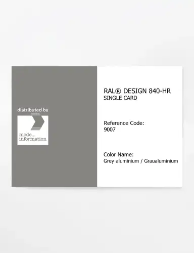 Artikelbild des Artikels “RAL® CLASSIC 840-HR SINGLE CARD 9007 Grey aluminium / Graualuminium “