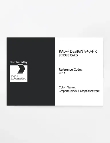 Artikelbild des Artikels “RAL® CLASSIC 840-HR SINGLE CARD 9011 Graphite black / Graphitschwarz “