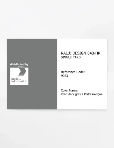 Artikelbild des Artikels “RAL® CLASSIC 840-HR SINGLE CARD 9023 Pearl dark grey / Perldunkelgrau “