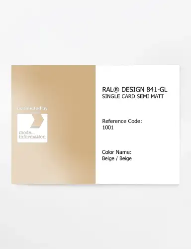 Artikelbild des Artikels “RAL® CLASSIC 841-GL SINGLE CARD 1001 Beige / Beige “