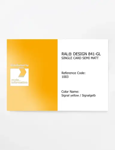 Artikelbild des Artikels “RAL® CLASSIC 841-GL SINGLE CARD 1003 Signal yellow / Signalgelb “