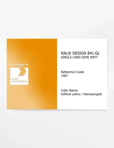 Artikelbild des Artikels “RAL® CLASSIC 841-GL SINGLE CARD 1007 Daffodil yellow / Narzissengelb “