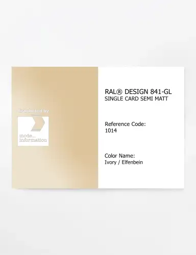 Artikelbild des Artikels “RAL® CLASSIC 841-GL SINGLE CARD 1014 Ivory / Elfenbein “