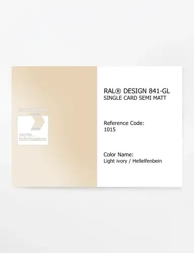 Artikelbild des Artikels “RAL® CLASSIC 841-GL SINGLE CARD 1015 Light ivory / Hellelfenbein “