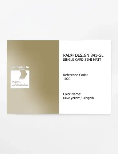 Artikelbild des Artikels “RAL® CLASSIC 841-GL SINGLE CARD 1020 Olive yellow / Olivgelb “