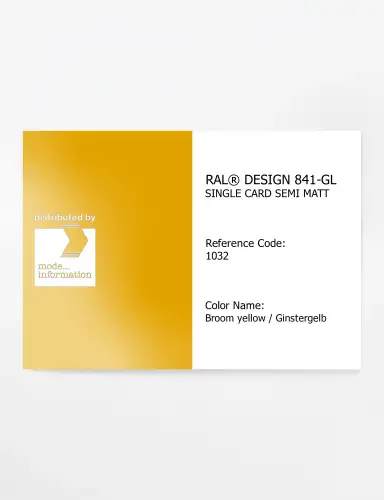 Artikelbild des Artikels “RAL® CLASSIC 841-GL SINGLE CARD 1032 Broom yellow / Ginstergelb “