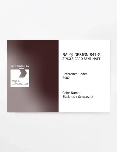 Artikelbild des Artikels “RAL® CLASSIC 841-GL SINGLE CARD 3007 Black red / Schwarzrot “