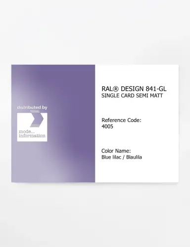 Artikelbild des Artikels “RAL® CLASSIC 841-GL SINGLE CARD 4005 Blue lilac / Blaulila “