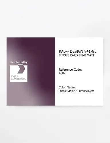 Artikelbild des Artikels “RAL® CLASSIC 841-GL SINGLE CARD 4007 Purple violet / Purpurviolett “