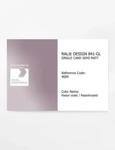 Artikelbild des Artikels “RAL® CLASSIC 841-GL SINGLE CARD 4009 Pastel violet / Pastellviolett “