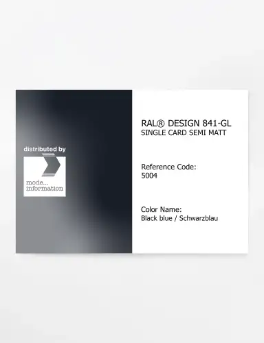 Artikelbild des Artikels “RAL® CLASSIC 841-GL SINGLE CARD 5004 Black blue / Schwarzblau “