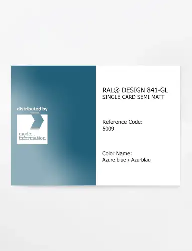 Artikelbild des Artikels “RAL® CLASSIC 841-GL SINGLE CARD 5009 Azure blue / Azurblau “
