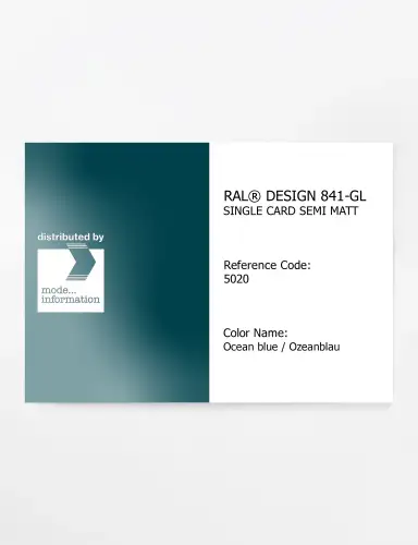 Artikelbild des Artikels “RAL® CLASSIC 841-GL SINGLE CARD 5020 Ocean blue / Ozeanblau “