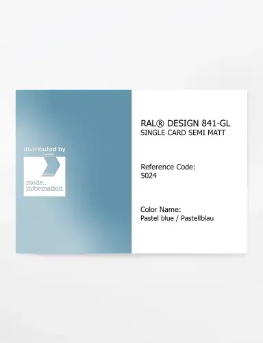 Artikelbild des Artikels “RAL® CLASSIC 841-GL SINGLE CARD 5024 Pastel blue / Pastellblau “