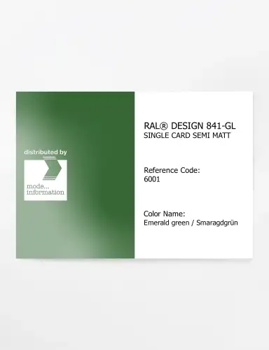 Artikelbild des Artikels “RAL® CLASSIC 841-GL SINGLE CARD 6001 Emerald green / Smaragdgrün “