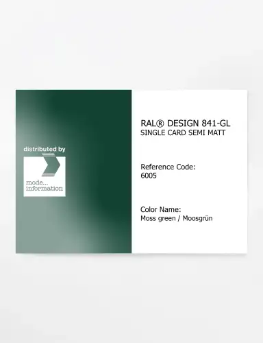 Artikelbild des Artikels “RAL® CLASSIC 841-GL SINGLE CARD 6005 Moss green / Moosgrün “