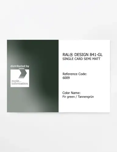 Artikelbild des Artikels “RAL® CLASSIC 841-GL SINGLE CARD 6009 Fir green / Tannengrün “